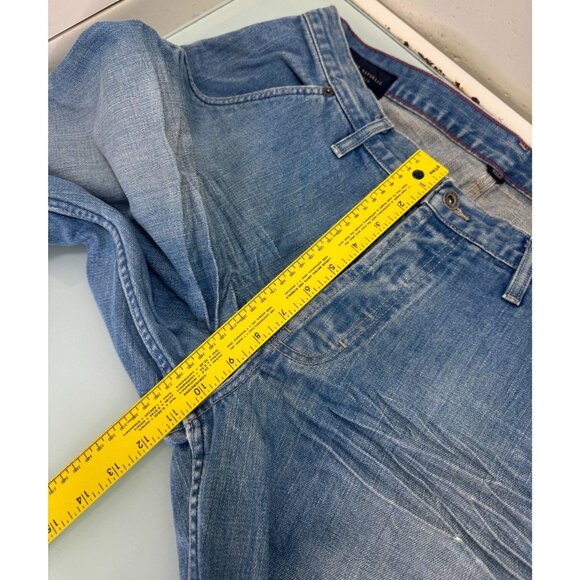 Banana Republic Utility Jeans Mens 35X30 Rugged Boot Leg Button Fly Heavy Duty - Picture 9 of 14